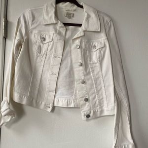 Loft White Jean Jacket